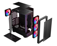 MODECOM Siroco ARGB Flow Midi USB 3.0x2+Type-C Czarna AT-SIROCO-MG-10-00ARGB-0002 - 1213347 - zdjęcie 10